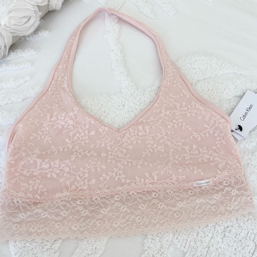 New! Calvin Klein halter bralette M